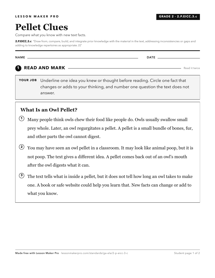 Preview of the 2.P.EICC.3.c printable worksheet
