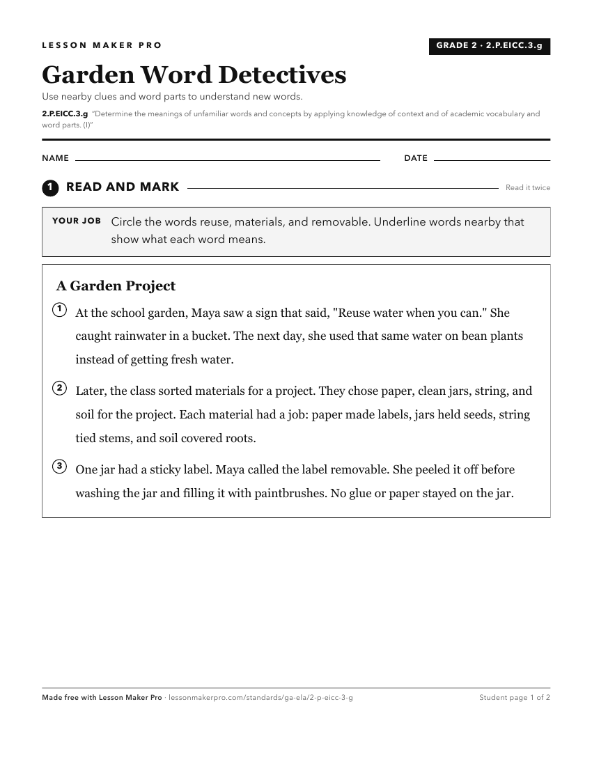 Preview of the 2.P.EICC.3.g printable worksheet