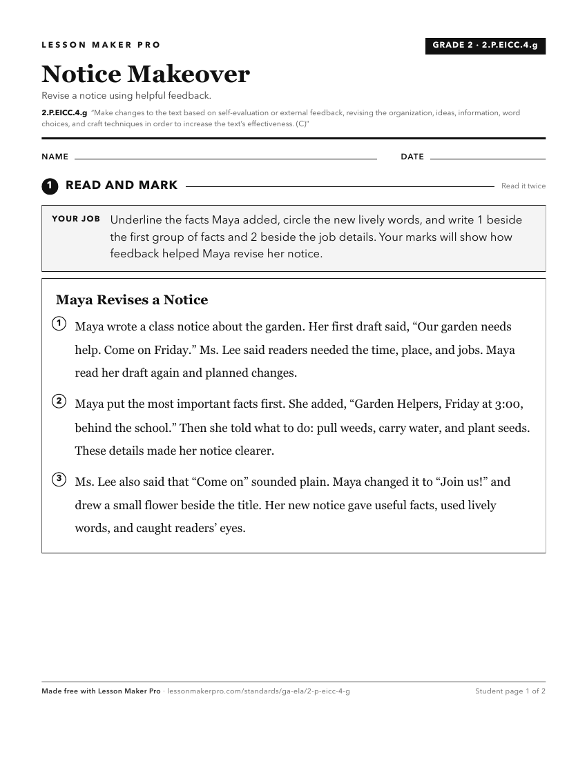 Preview of the 2.P.EICC.4.g printable worksheet