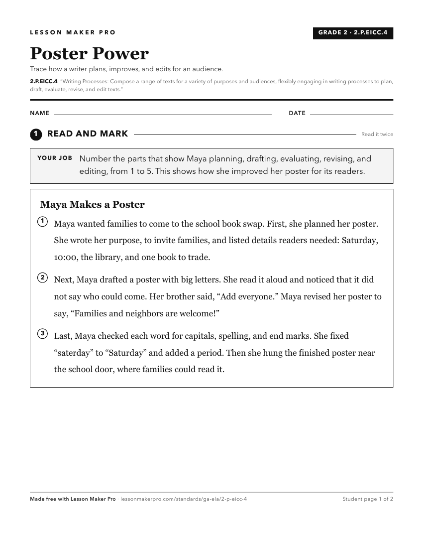 Preview of the 2.P.EICC.4 printable worksheet