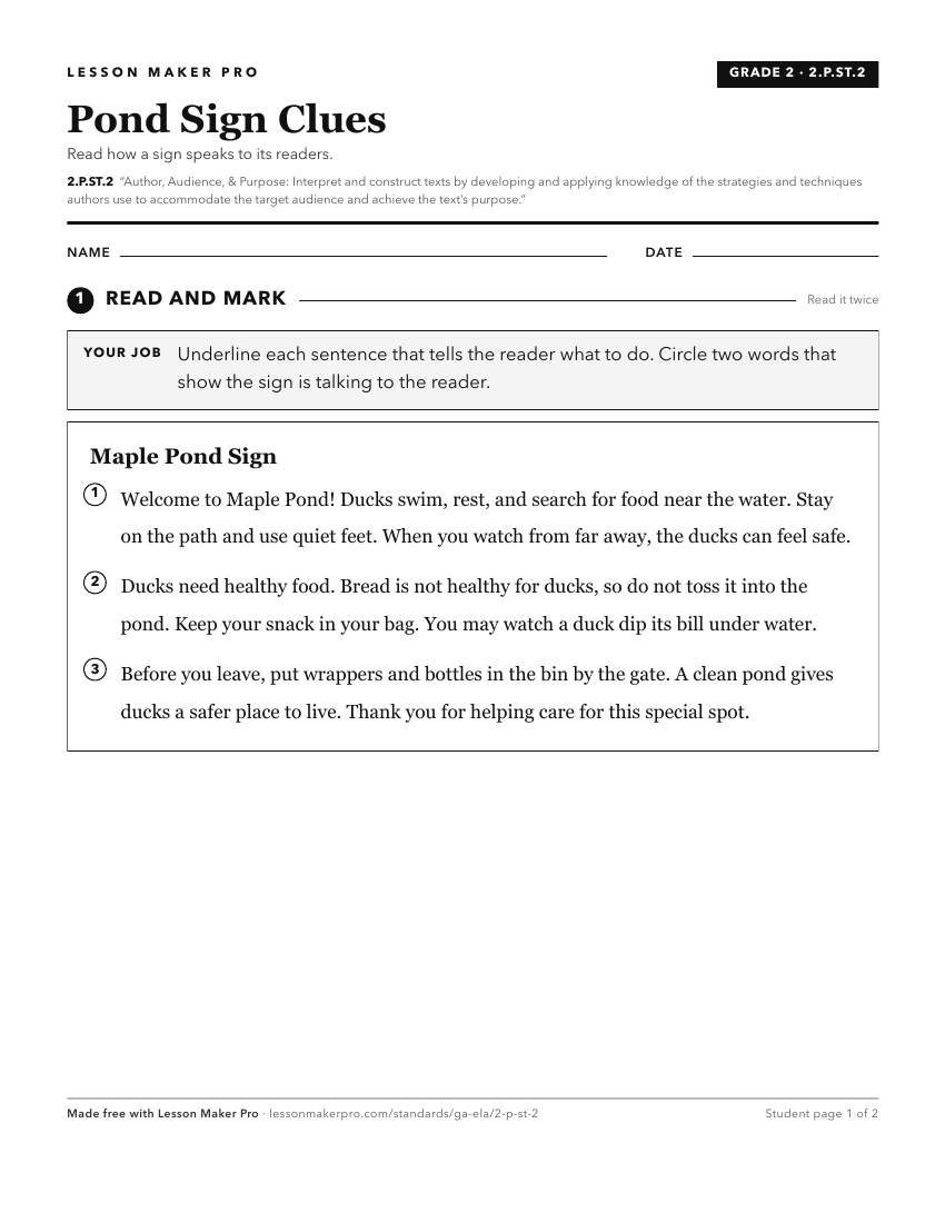 Preview of the 2.P.ST.2 printable worksheet