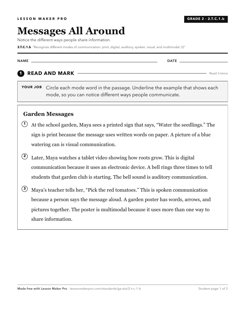 Preview of the 2.T.C.1.b printable worksheet