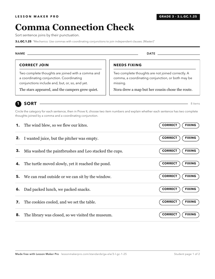 Preview of the 3.L.GC.1.25 printable worksheet