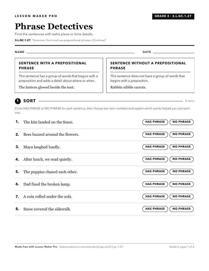 Preview of the 3.L.GC.1.27 printable worksheet