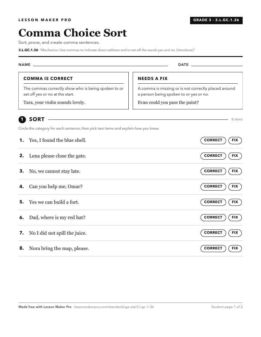 Preview of the 3.L.GC.1.36 printable worksheet