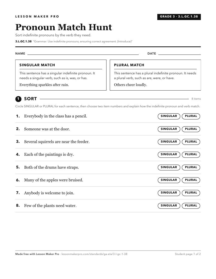 Preview of the 3.L.GC.1.38 printable worksheet