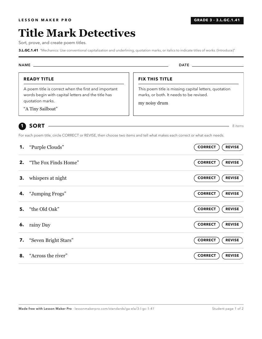 Preview of the 3.L.GC.1.41 printable worksheet