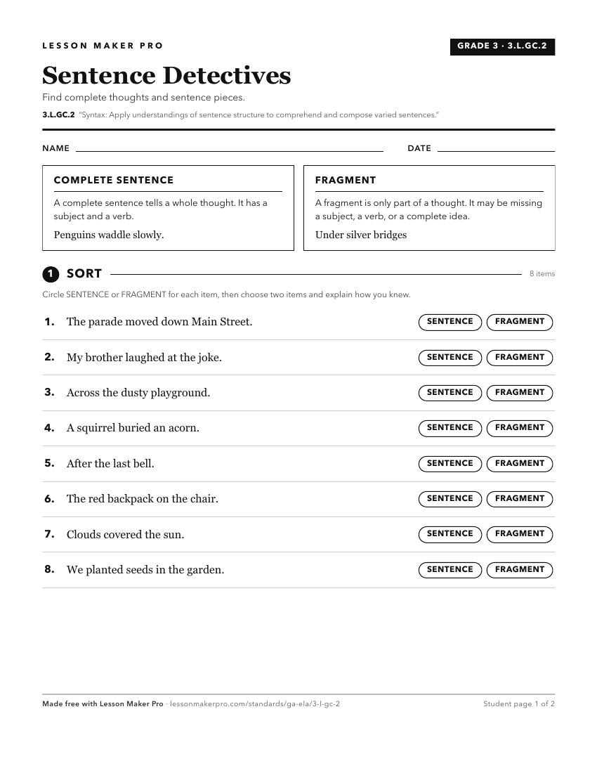 Preview of the 3.L.GC.2 printable worksheet