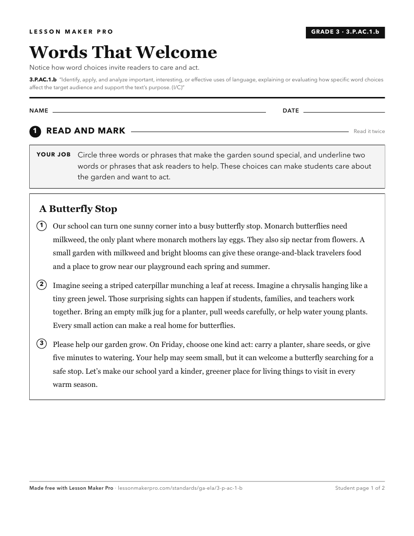 Preview of the 3.P.AC.1.b printable worksheet