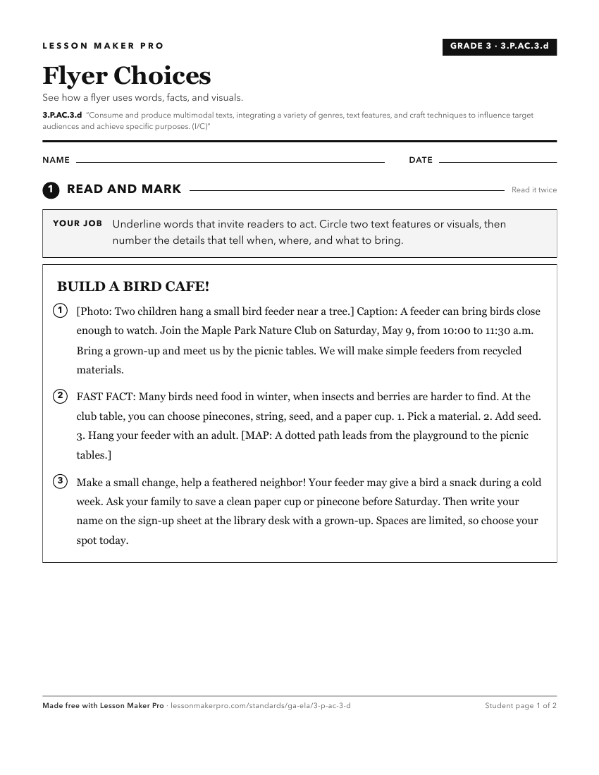 Preview of the 3.P.AC.3.d printable worksheet