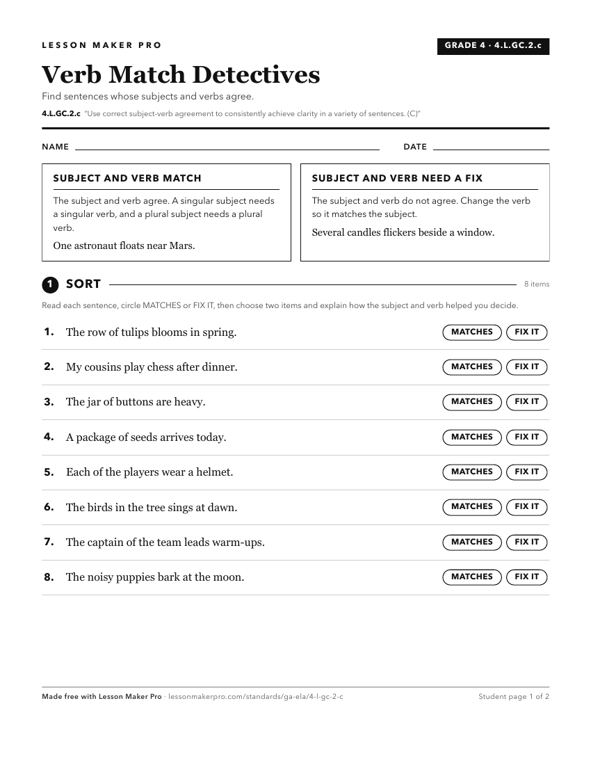 Preview of the 4.L.GC.2.c printable worksheet
