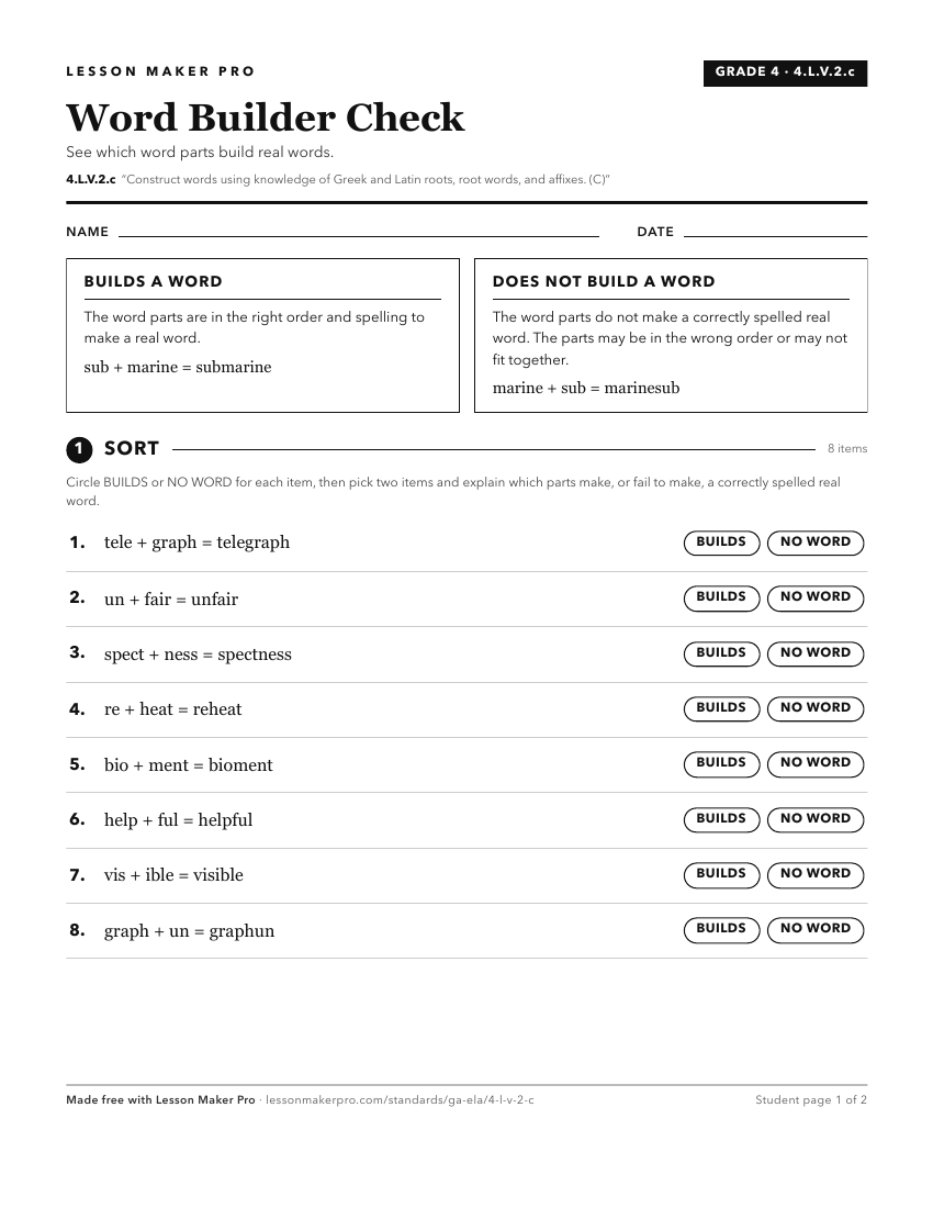 Preview of the 4.L.V.2.c printable worksheet