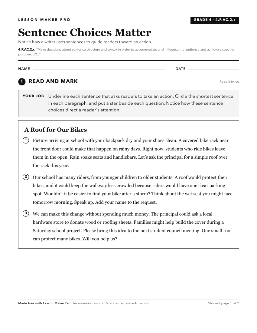 Preview of the 4.P.AC.2.c printable worksheet