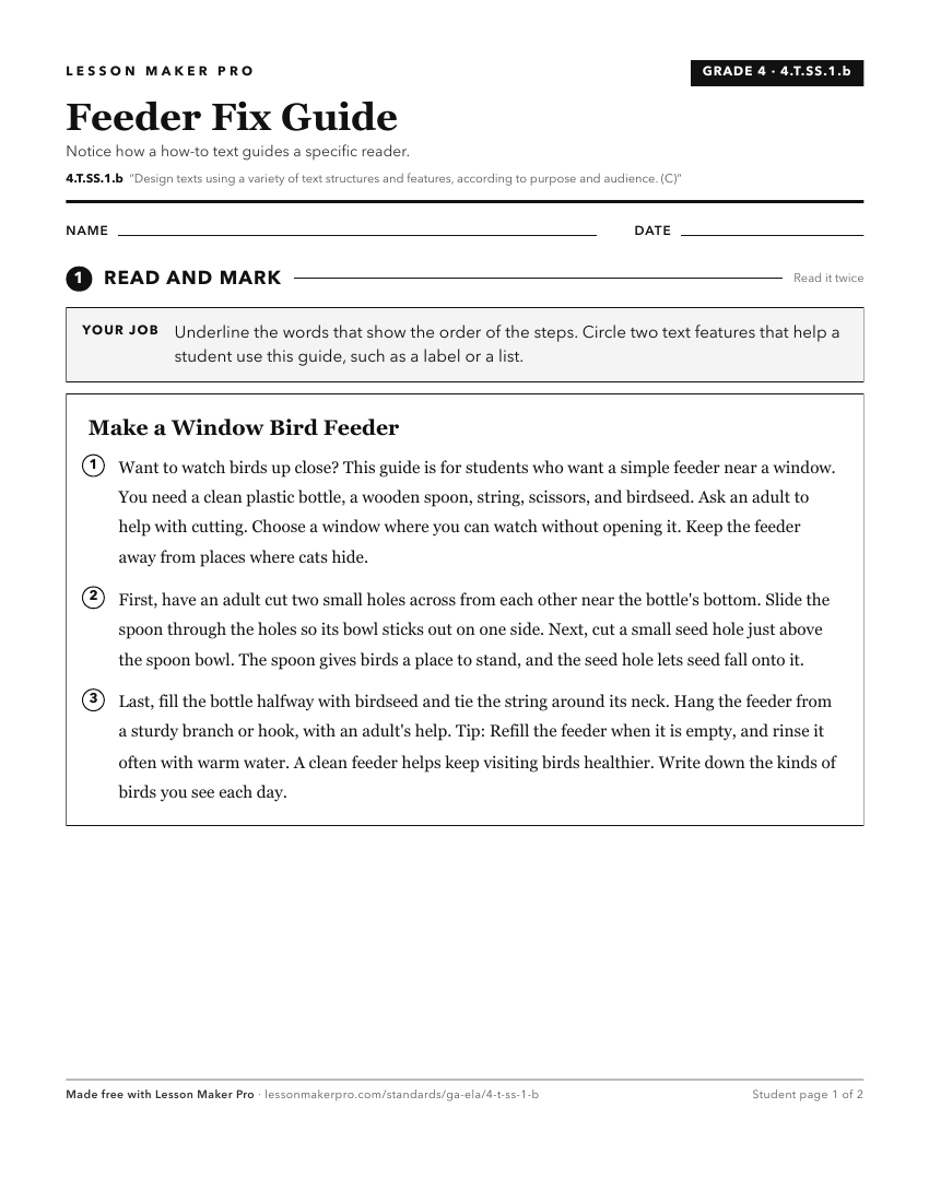 Preview of the 4.T.SS.1.b printable worksheet
