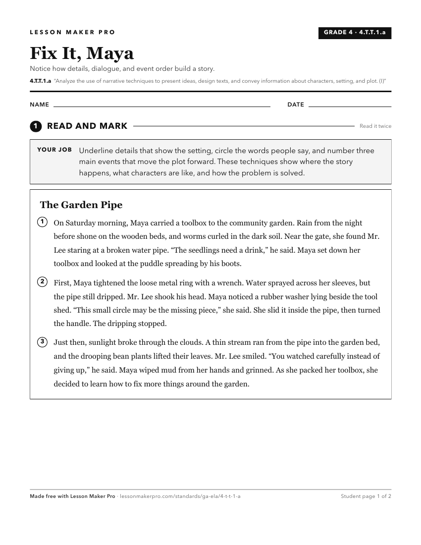 Preview of the 4.T.T.1.a printable worksheet