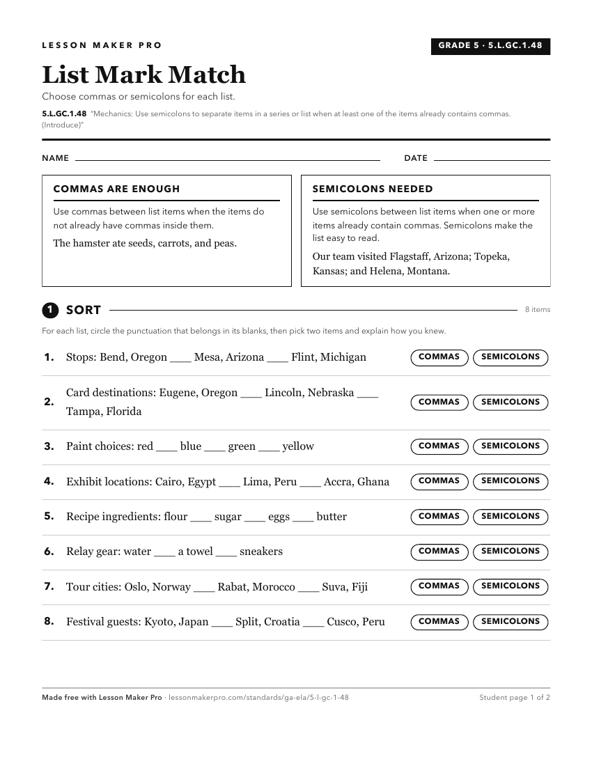 Preview of the 5.L.GC.1.48 printable worksheet