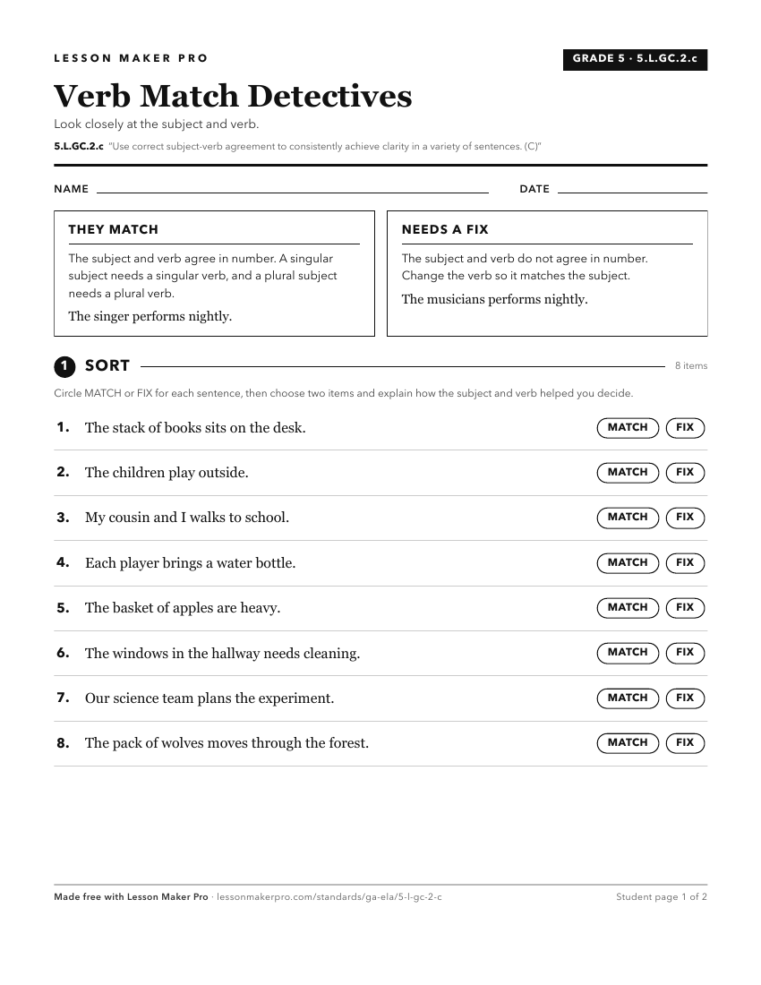 Preview of the 5.L.GC.2.c printable worksheet