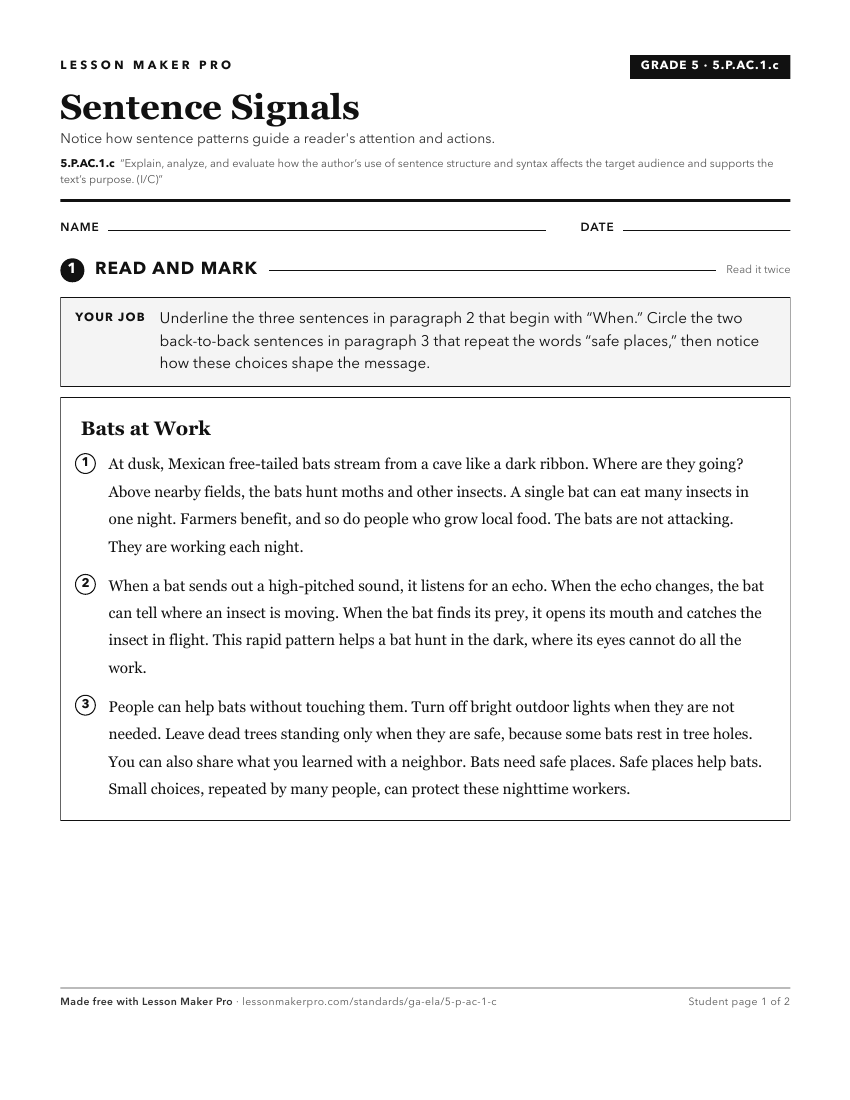 Preview of the 5.P.AC.1.c printable worksheet
