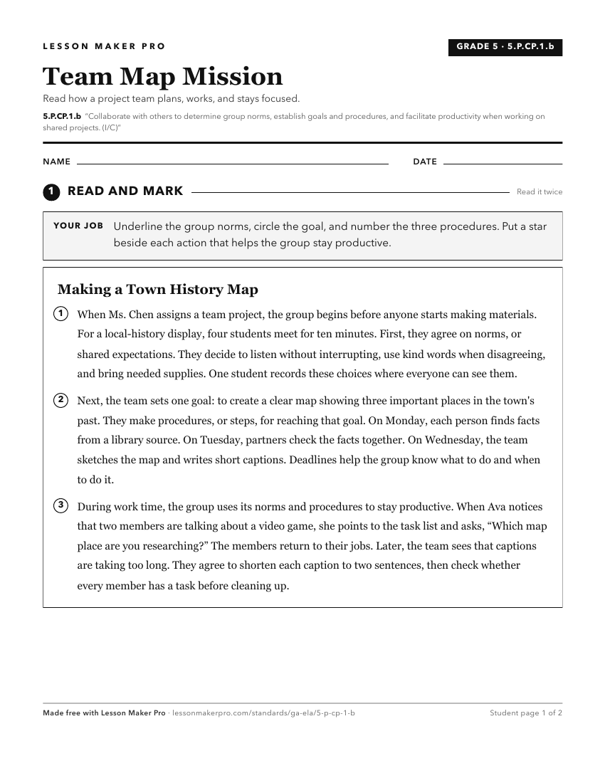 Preview of the 5.P.CP.1.b printable worksheet