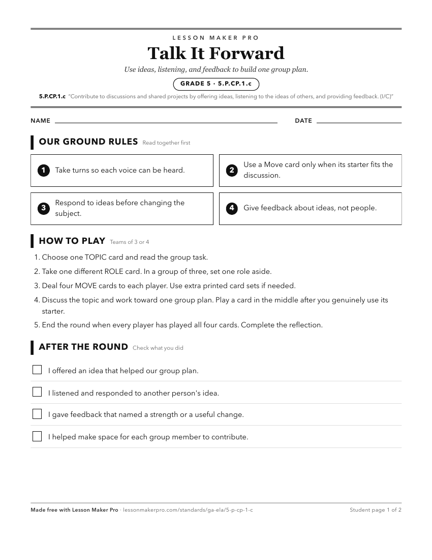 Preview of the 5.P.CP.1.c printable worksheet