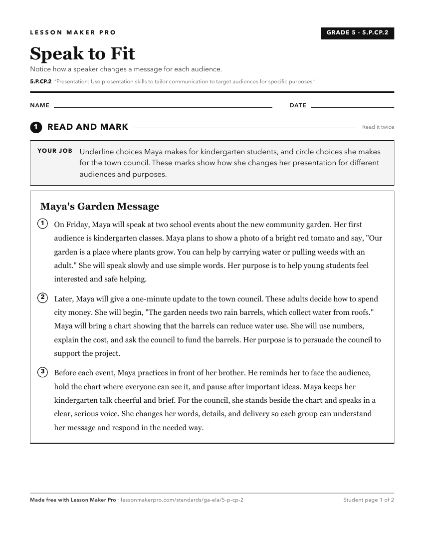 Preview of the 5.P.CP.2 printable worksheet