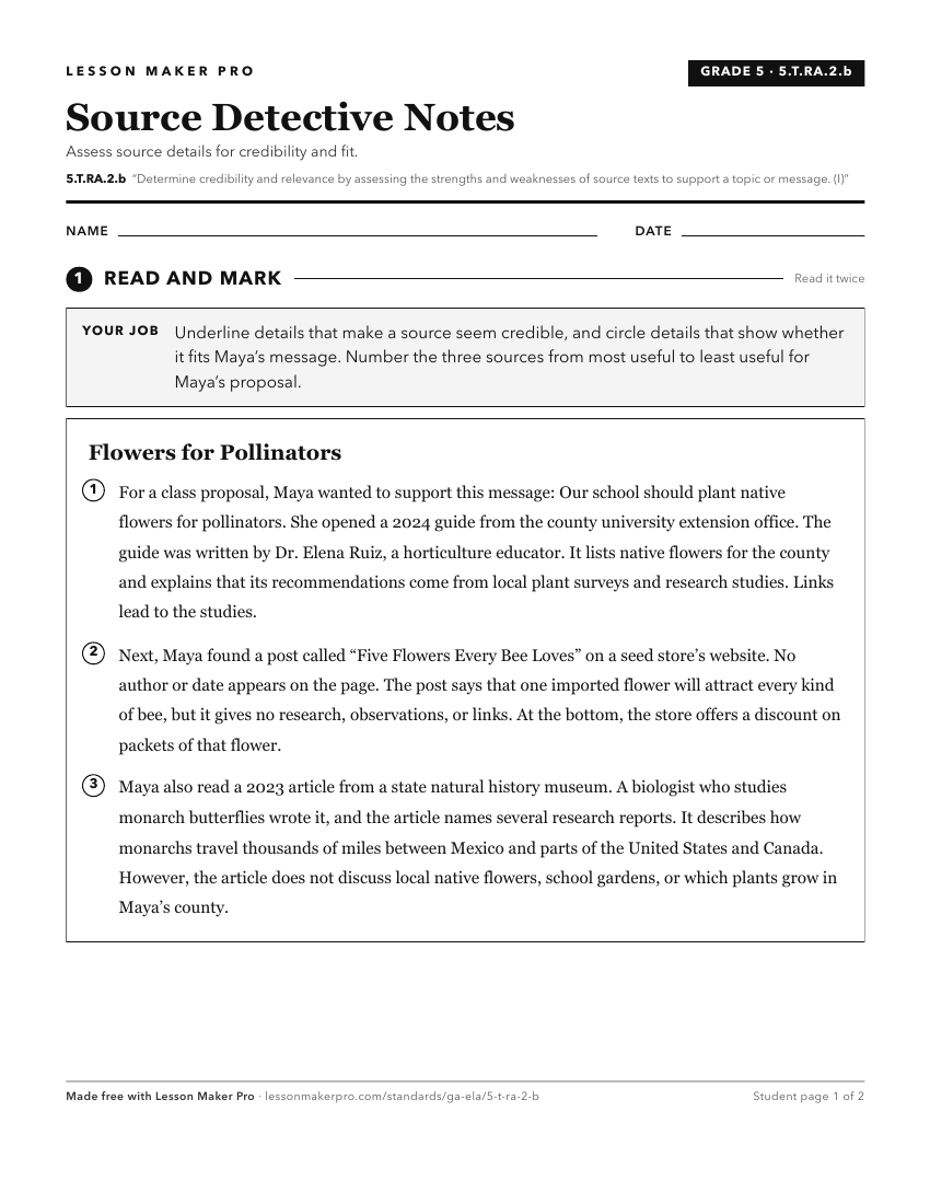Preview of the 5.T.RA.2.b printable worksheet