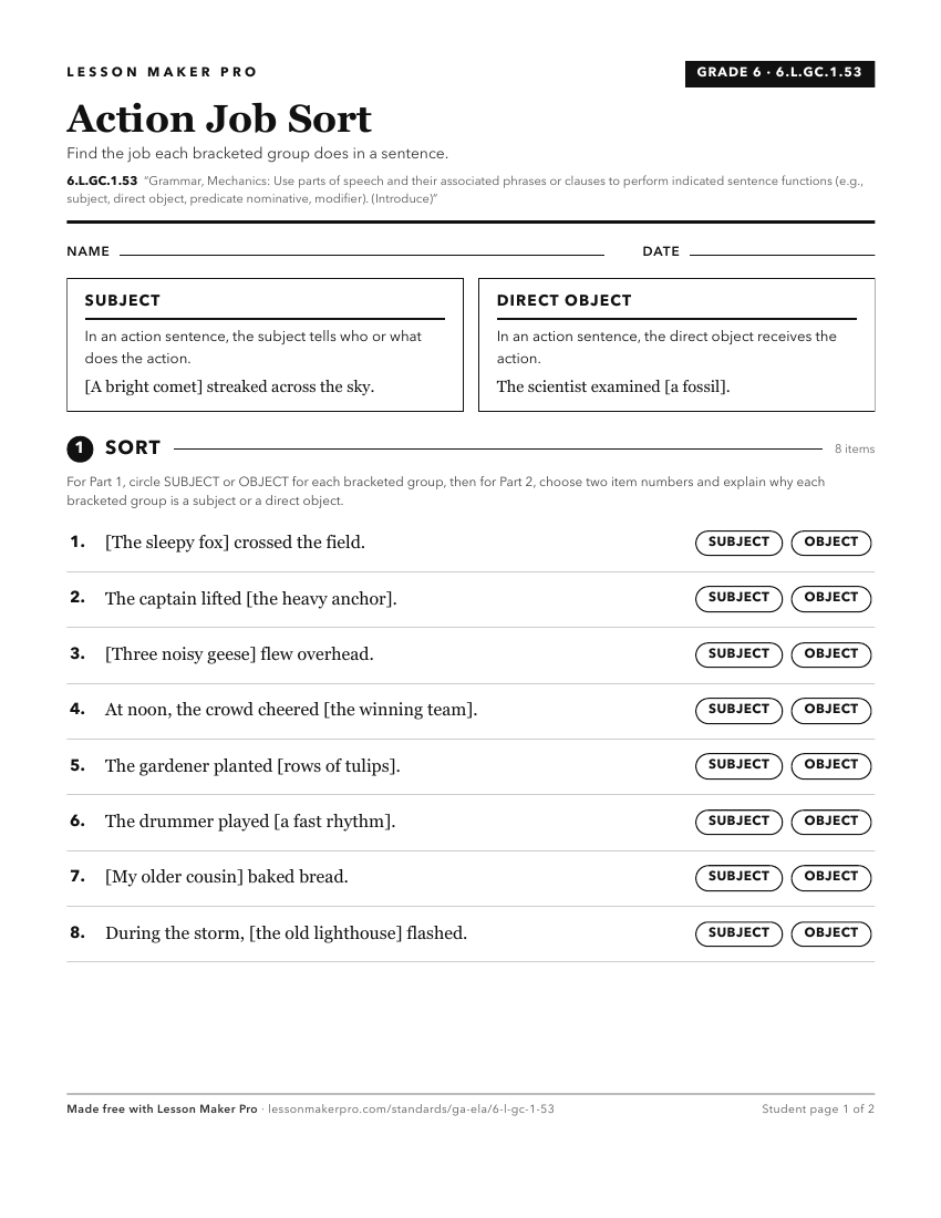 Preview of the 6.L.GC.1.53 printable worksheet