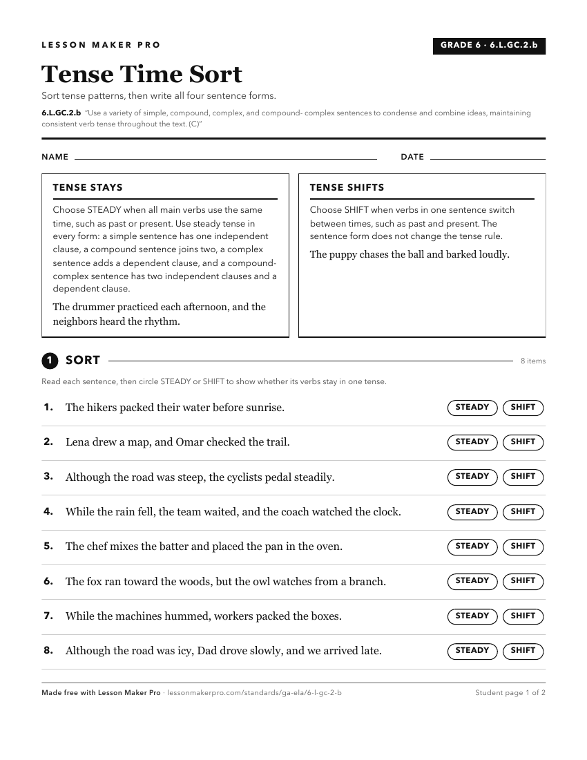 Preview of the 6.L.GC.2.b printable worksheet
