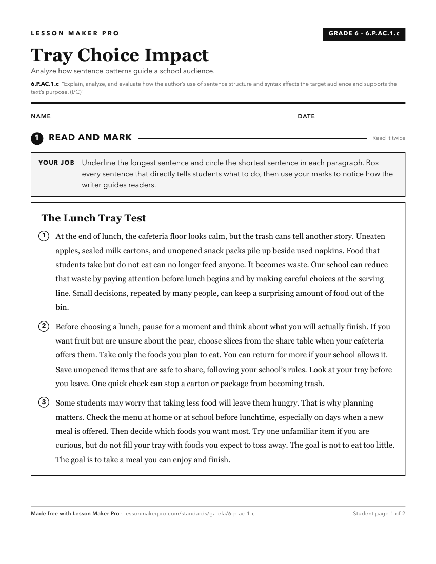 Preview of the 6.P.AC.1.c printable worksheet