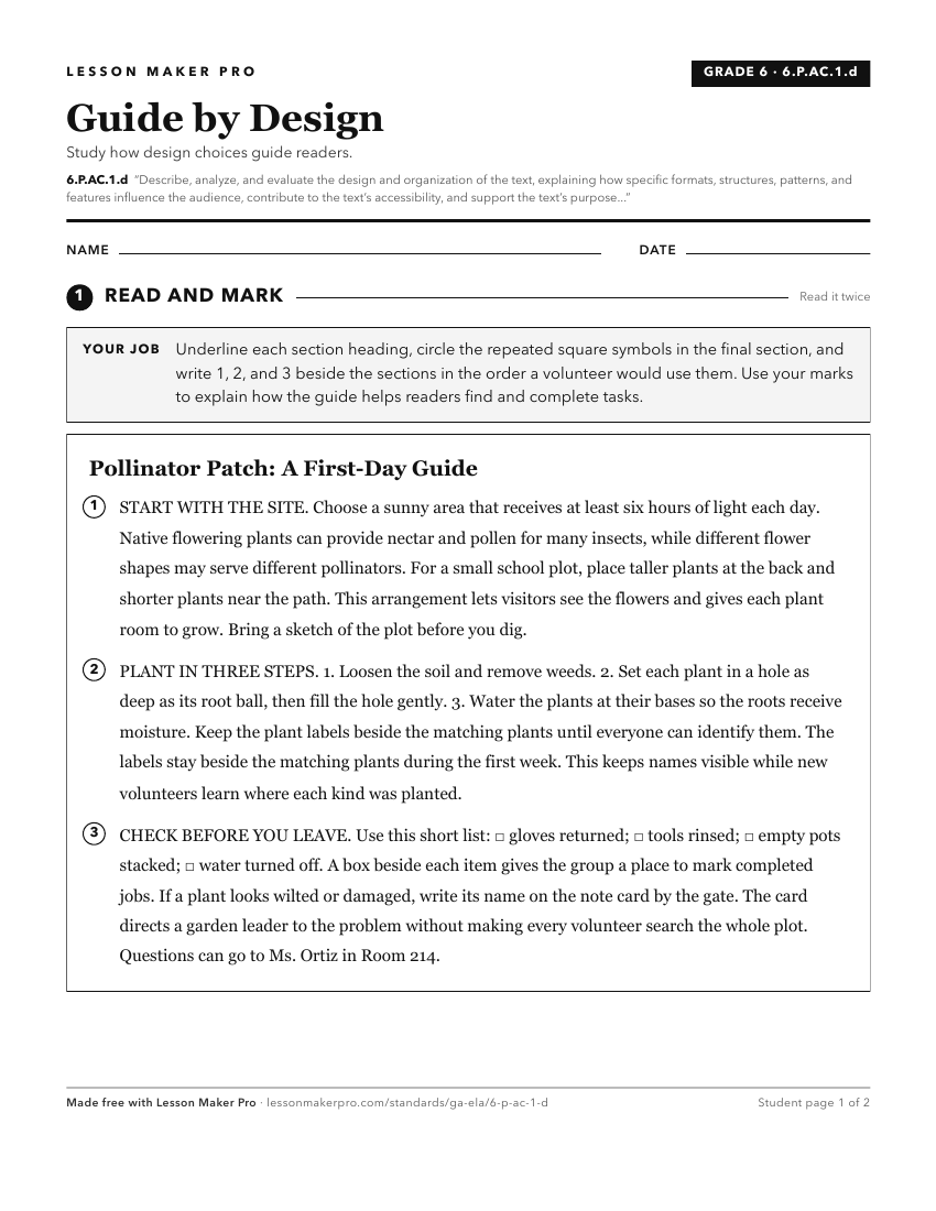 Preview of the 6.P.AC.1.d printable worksheet