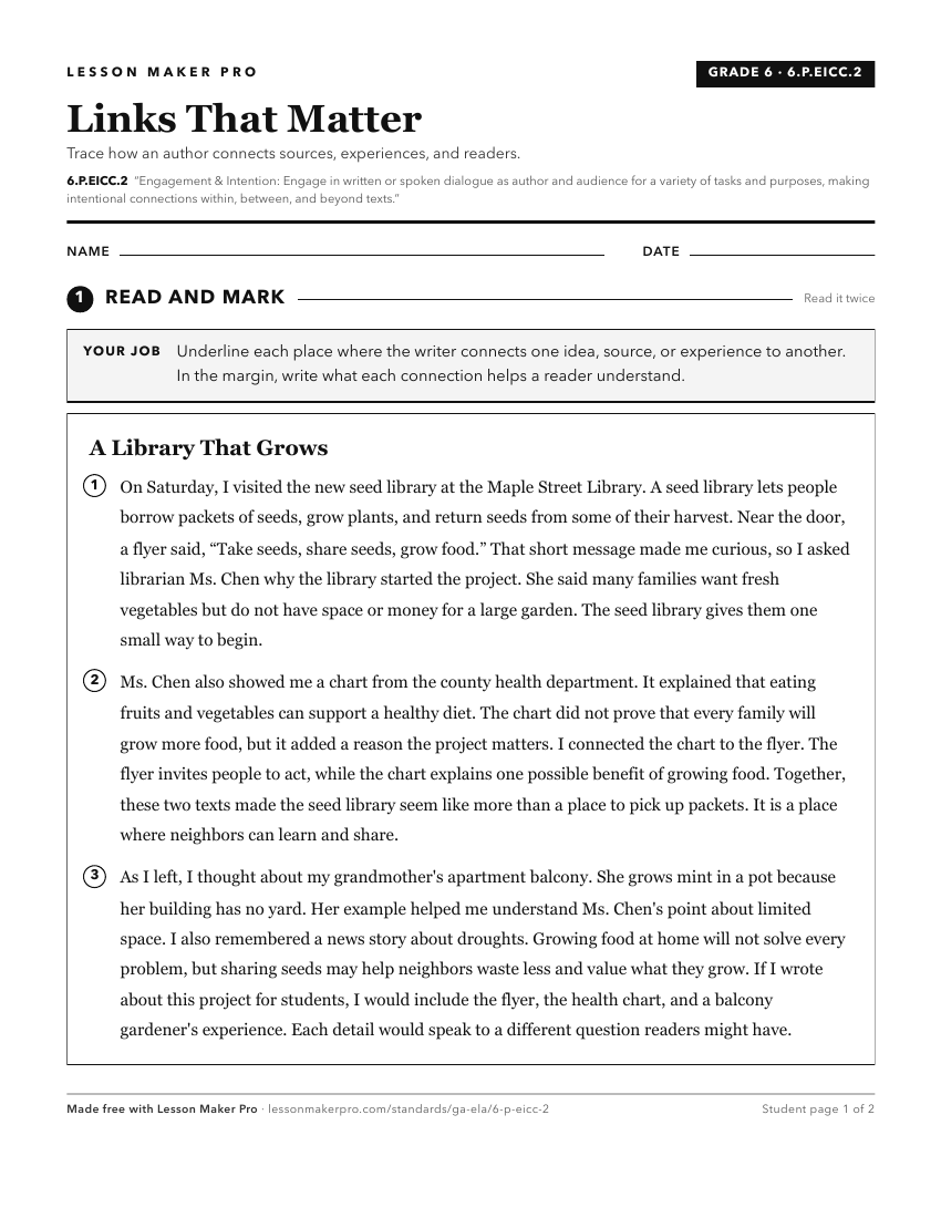 Preview of the 6.P.EICC.2 printable worksheet