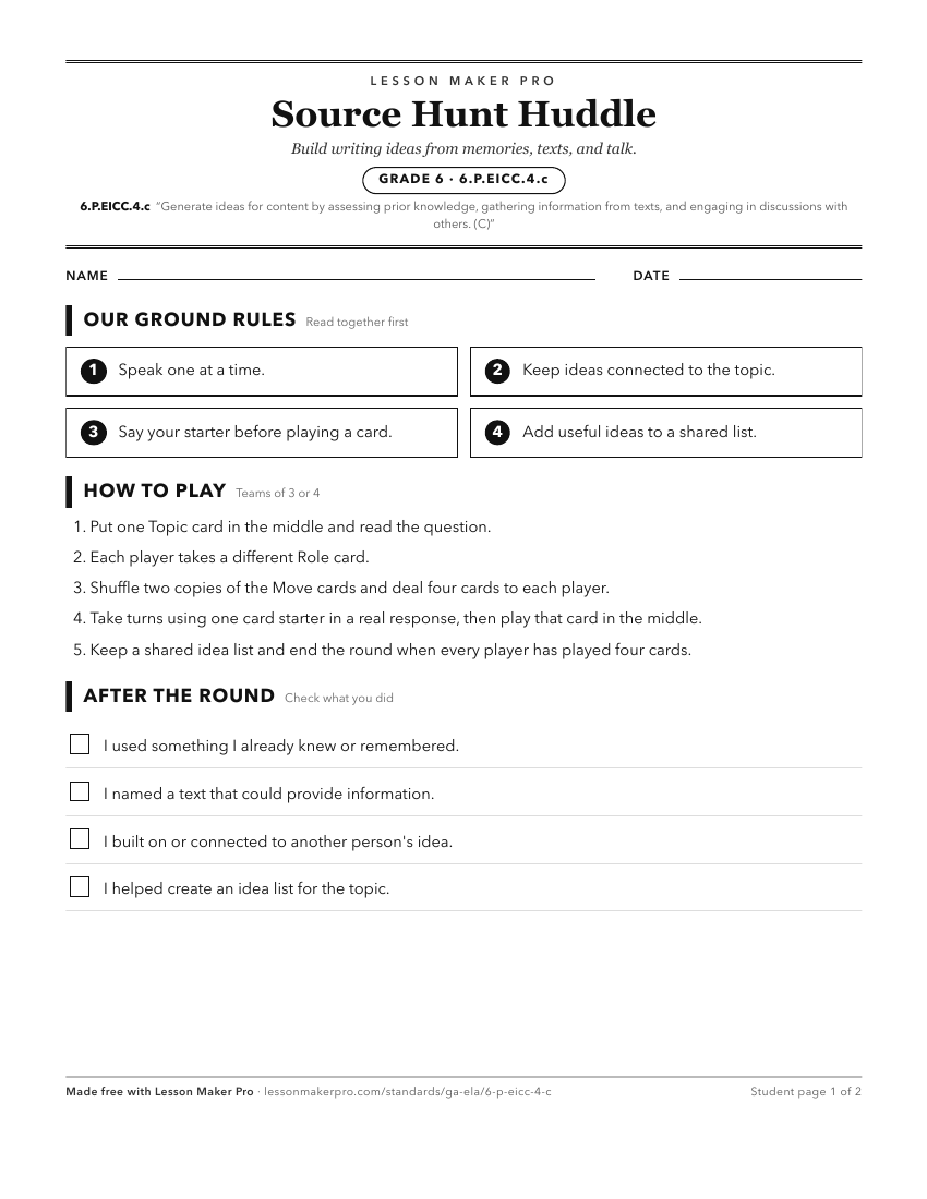 Preview of the 6.P.EICC.4.c printable worksheet