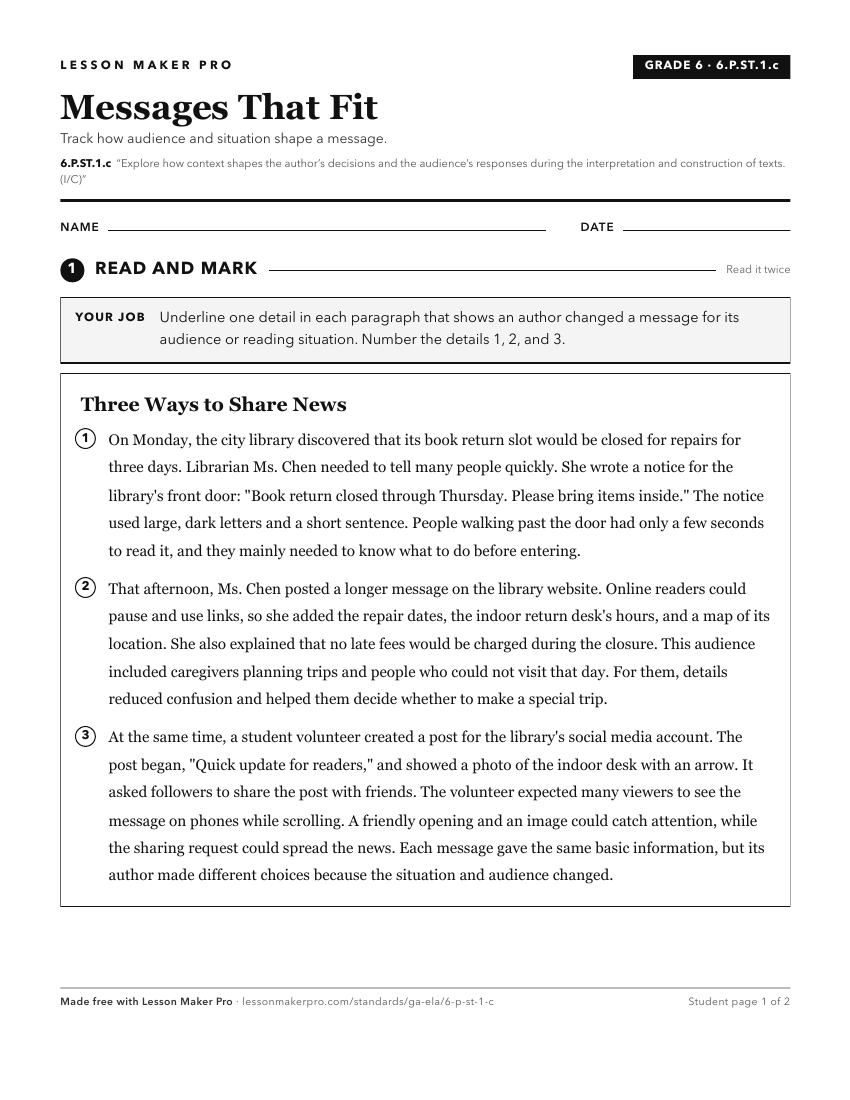 Preview of the 6.P.ST.1.c printable worksheet