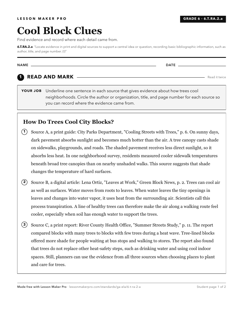 Preview of the 6.T.RA.2.a printable worksheet