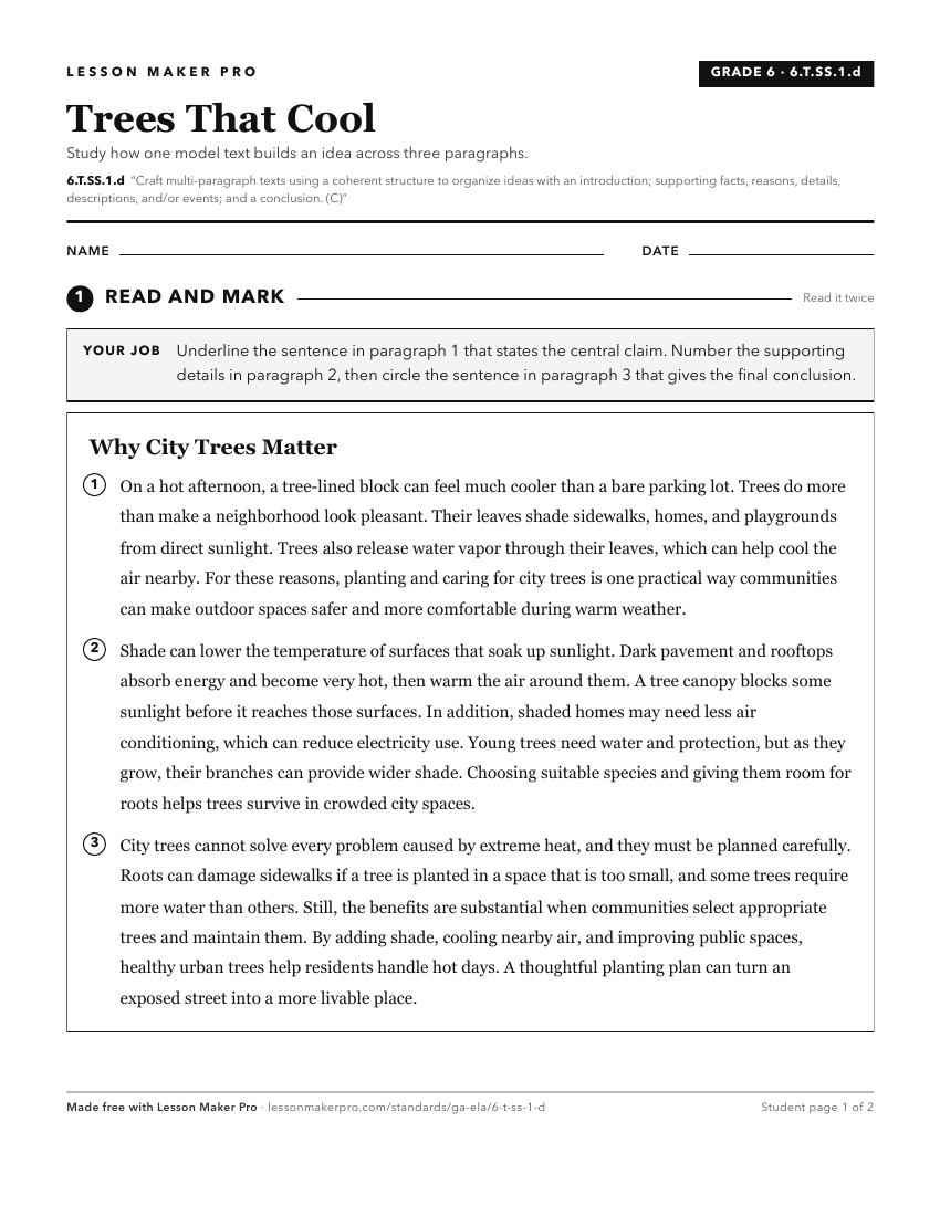 Preview of the 6.T.SS.1.d printable worksheet