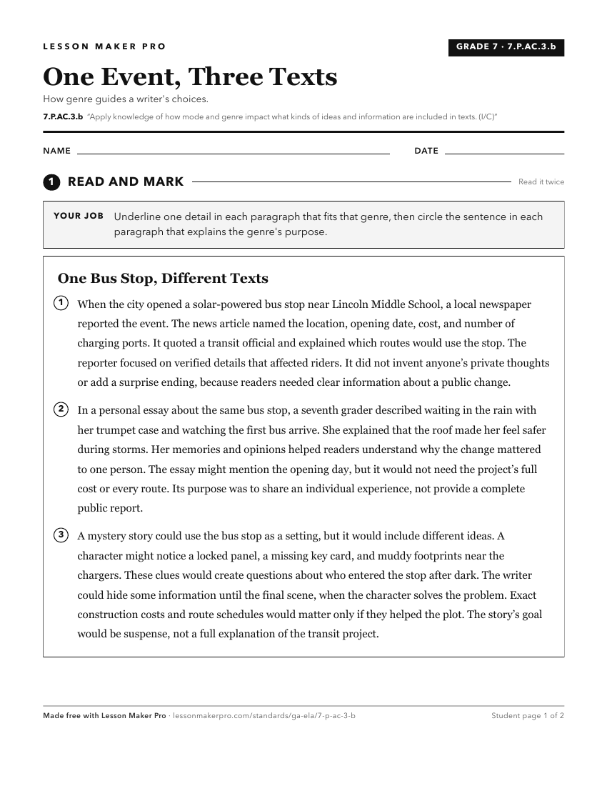 Preview of the 7.P.AC.3.b printable worksheet