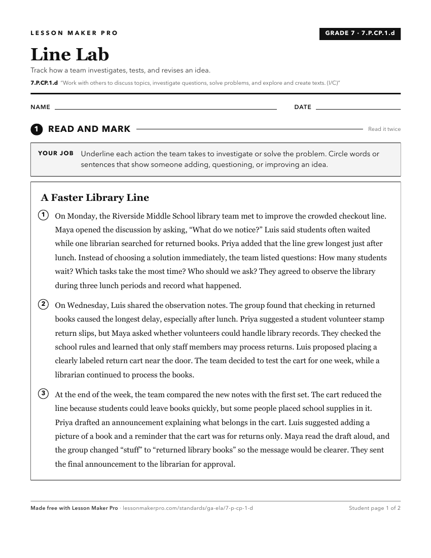 Preview of the 7.P.CP.1.d printable worksheet