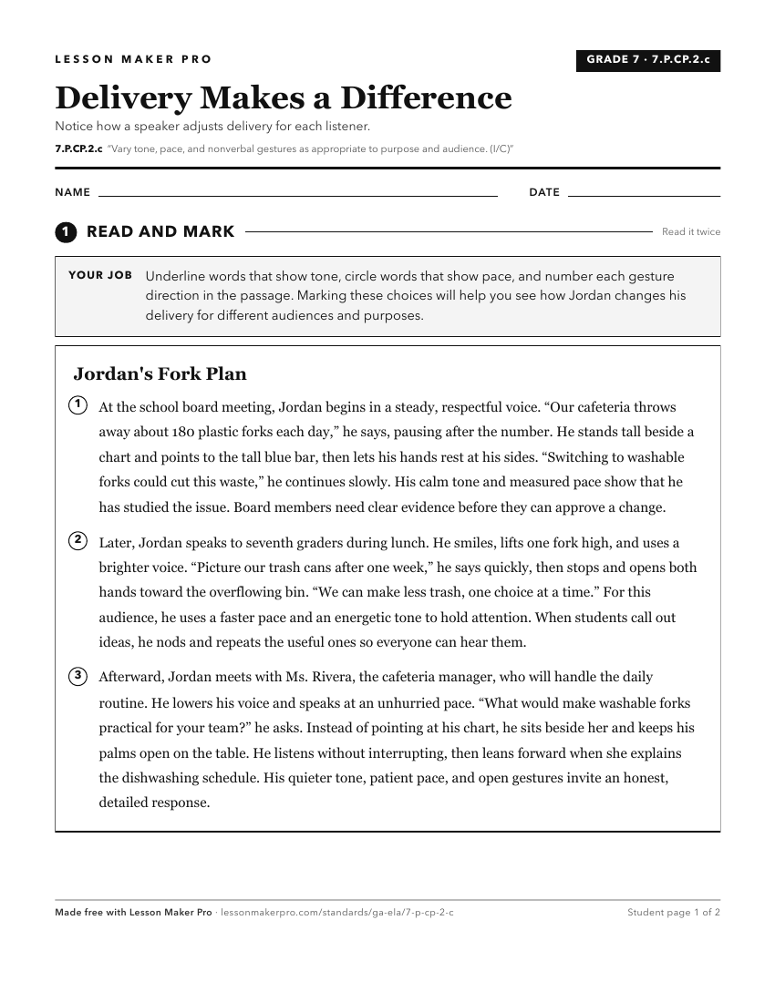 Preview of the 7.P.CP.2.c printable worksheet