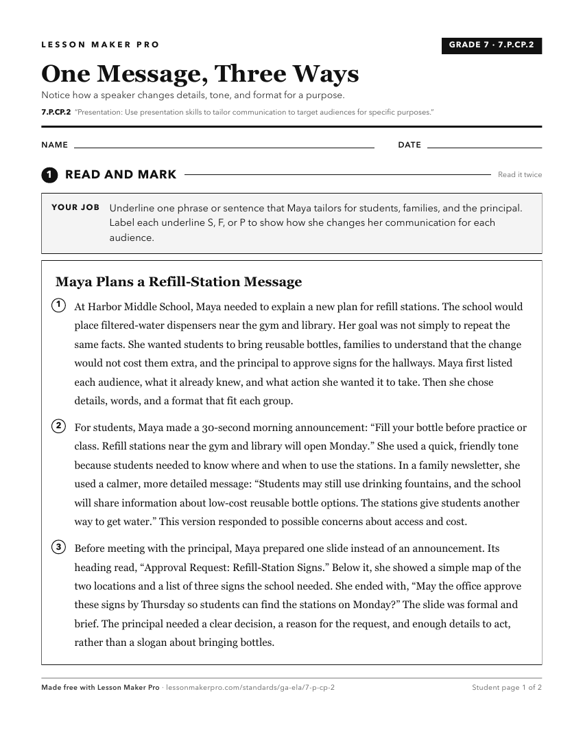Preview of the 7.P.CP.2 printable worksheet