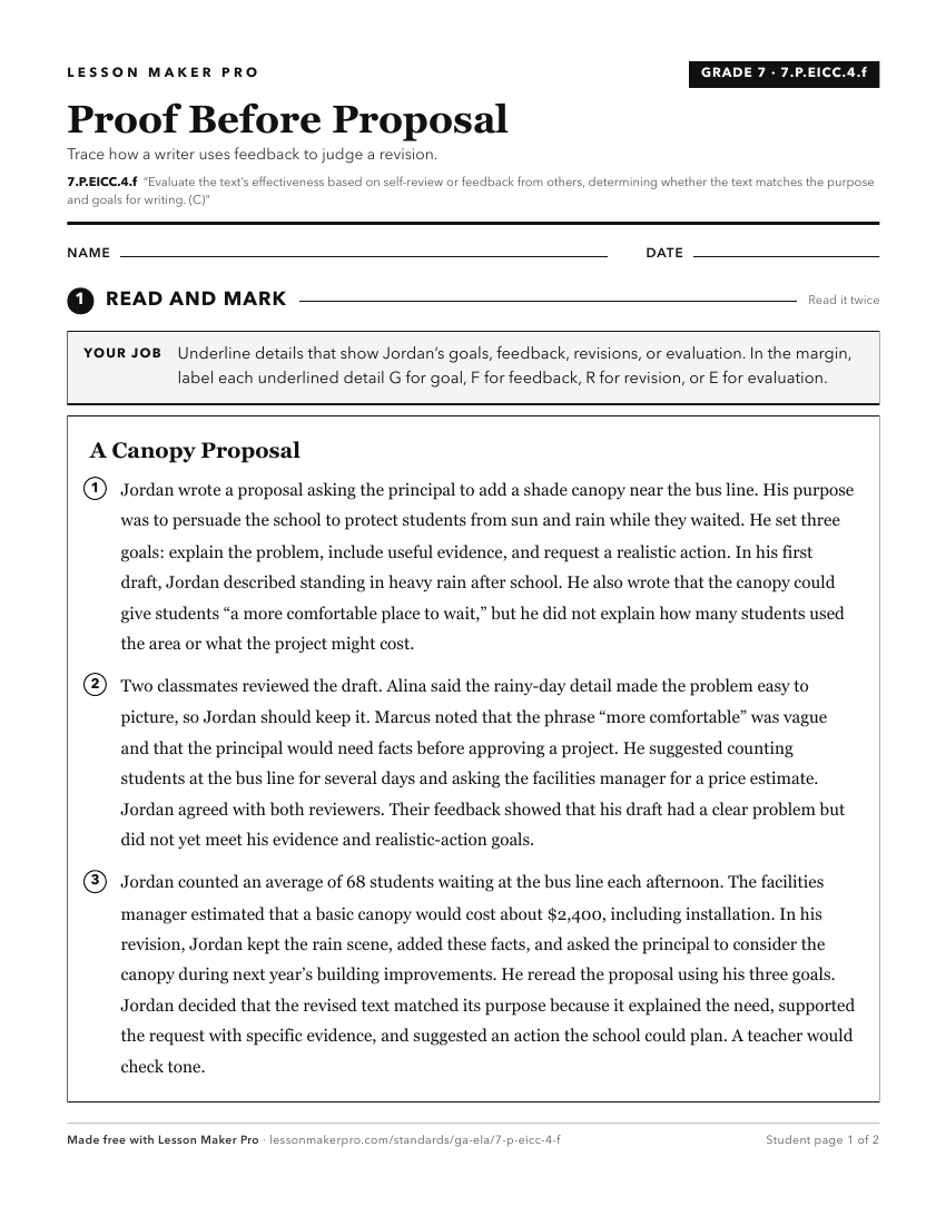 Preview of the 7.P.EICC.4.f printable worksheet