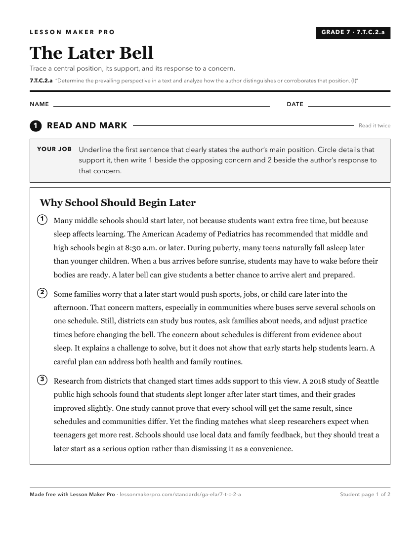 Preview of the 7.T.C.2.a printable worksheet