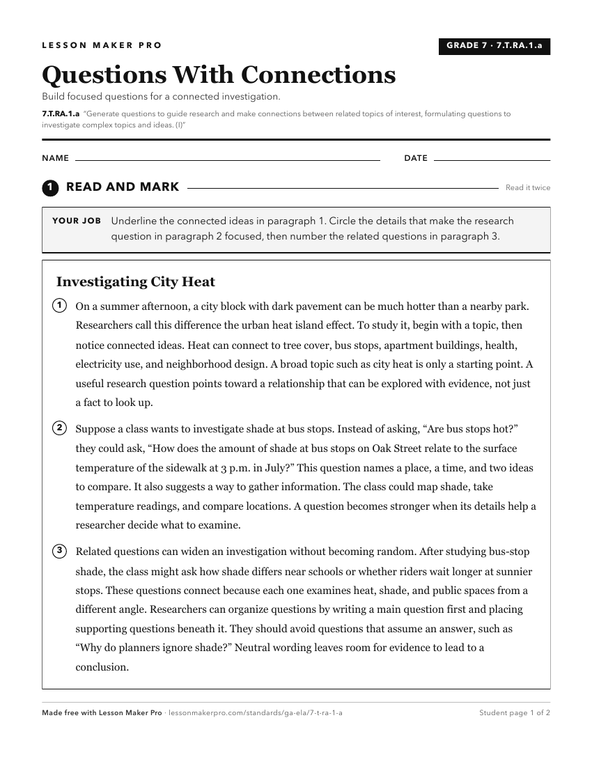 Preview of the 7.T.RA.1.a printable worksheet