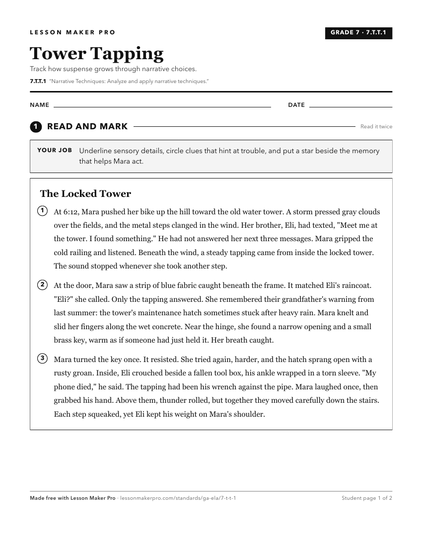 Preview of the 7.T.T.1 printable worksheet