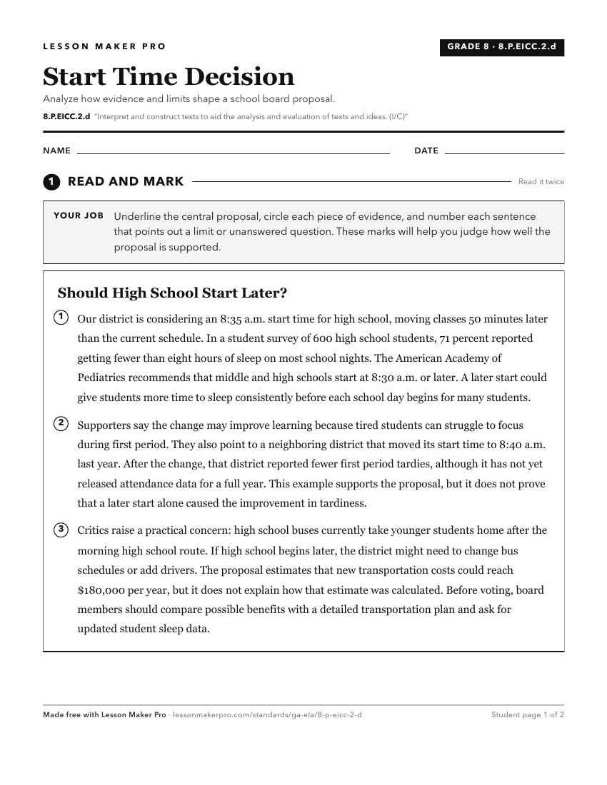 Preview of the 8.P.EICC.2.d printable worksheet