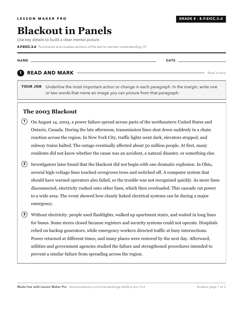 Preview of the 8.P.EICC.3.d printable worksheet