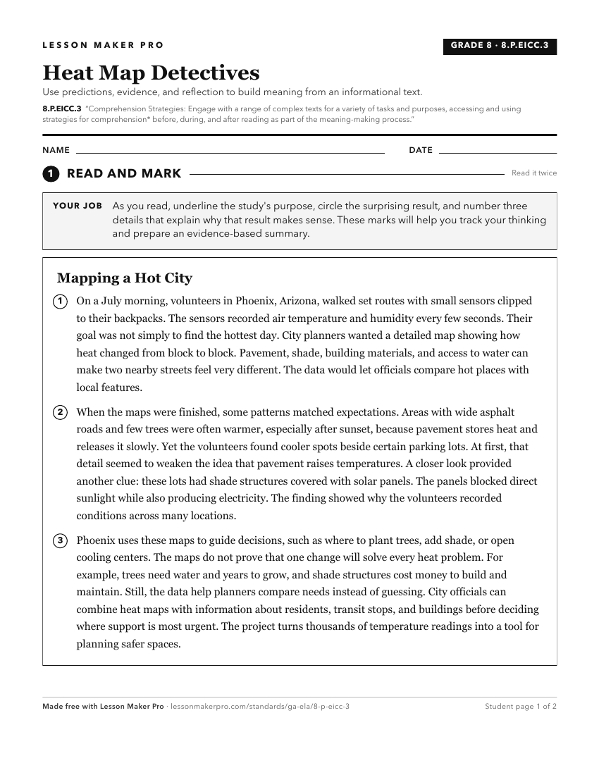 Preview of the 8.P.EICC.3 printable worksheet