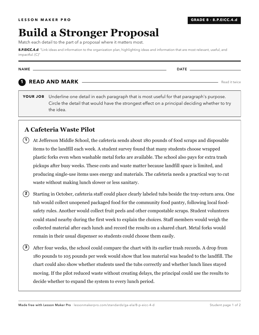 Preview of the 8.P.EICC.4.d printable worksheet