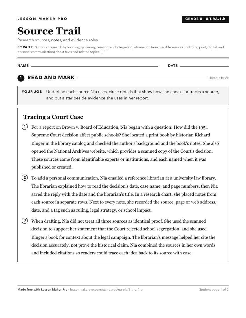 Preview of the 8.T.RA.1.b printable worksheet