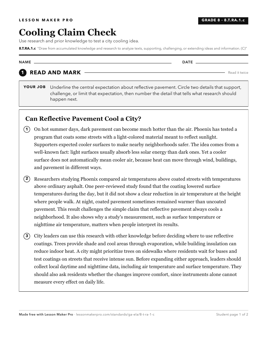 Preview of the 8.T.RA.1.c printable worksheet