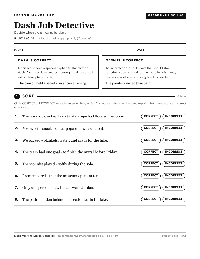 Preview of the 9.L.GC.1.60 printable worksheet